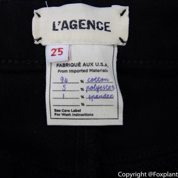 NEW L'AGENCE jeans, black, 25 - Picture 11 of 14